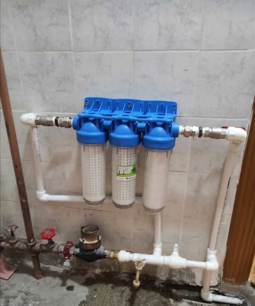 Daire giriş su arıtması